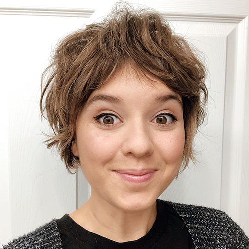 Super Short Hair For Round Faces
