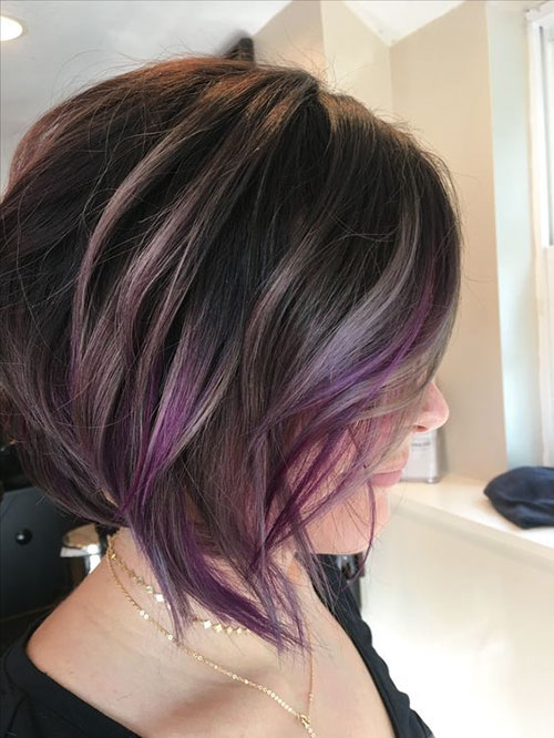 Brown To Purple Hair
