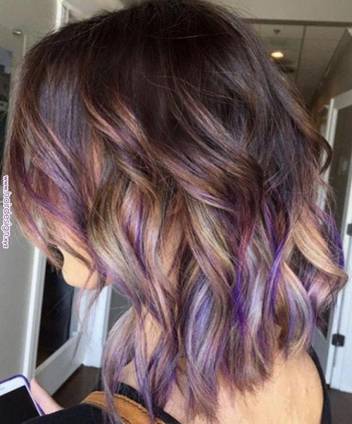 Brown And Purple Hair Color