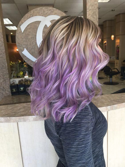 Images Of Blonde And Purple Hair Color