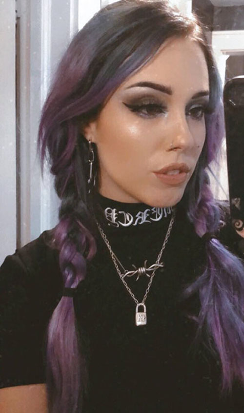 Hair Purple Color
