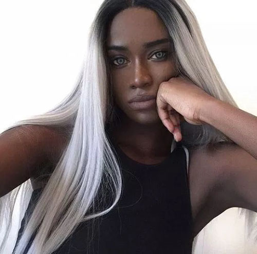 Hair Color Pictures For Dark Skin