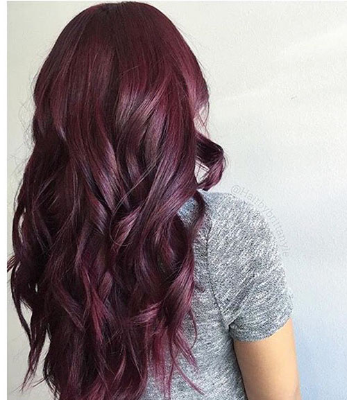 Pictures Of Burgundy Hair