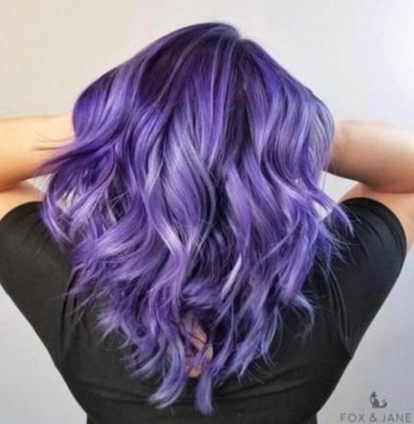 Pictures Of Purple Hair Color